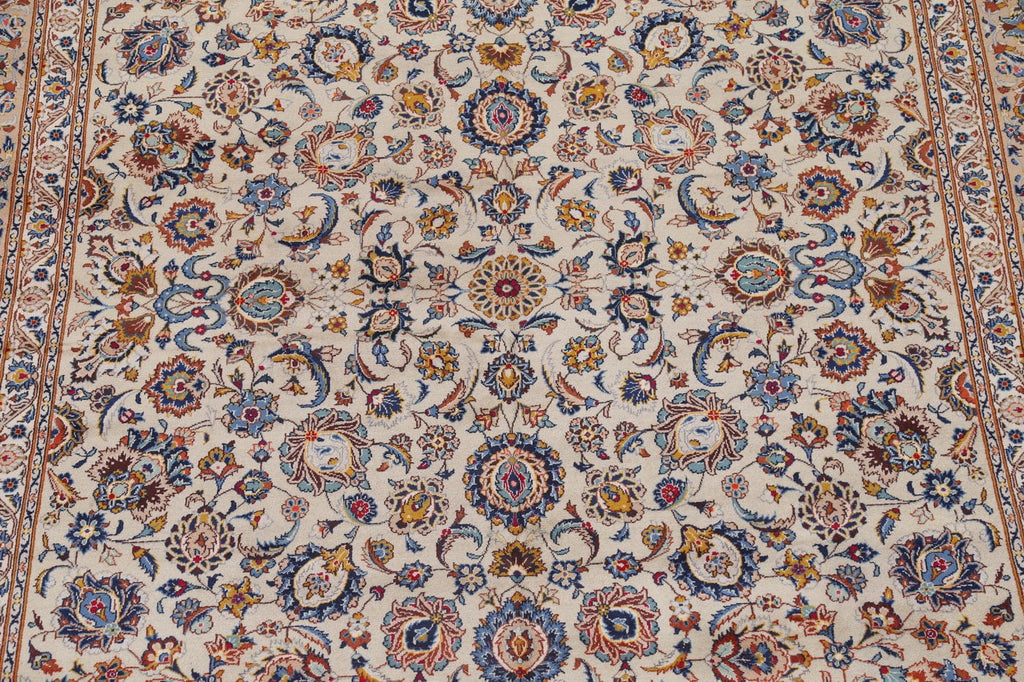 Floral Kashan Persian Area Rug 9x13