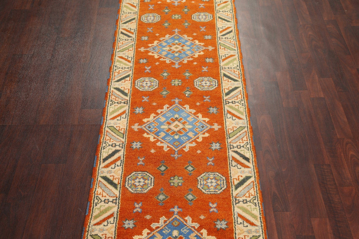 Kazak Indian Runner Rug 3x10