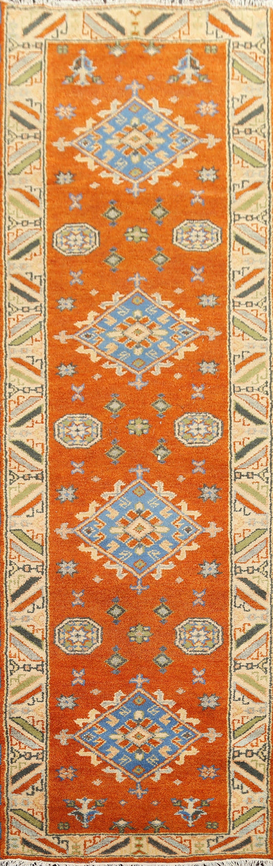 Kazak Indian Runner Rug 3x10