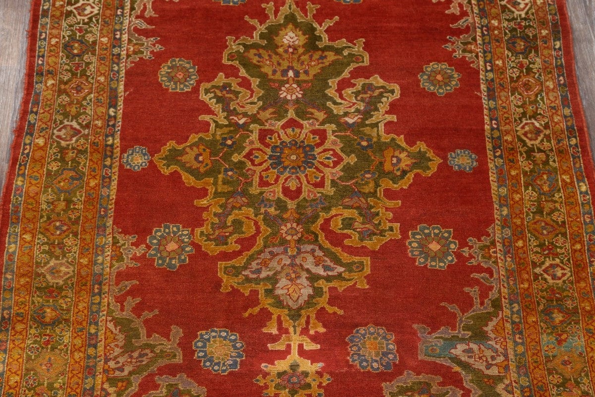 Pre-1900 Vegetable Dye Sultanabad Sarouk Persian Area Rug 7x12