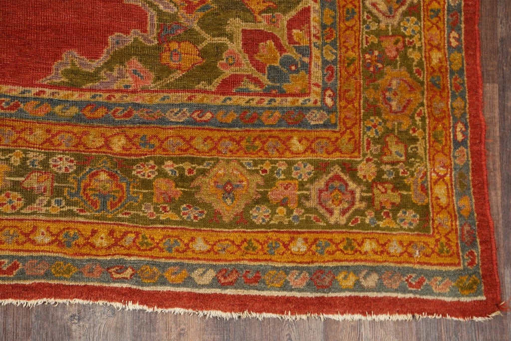 Pre-1900 Vegetable Dye Sultanabad Sarouk Persian Area Rug 7x12