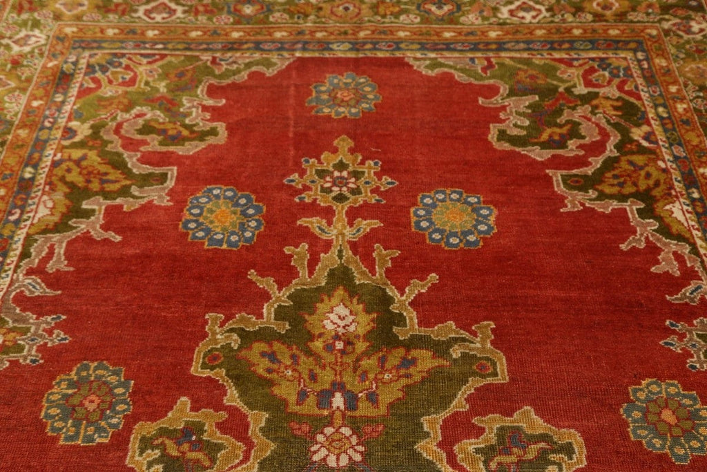 Pre-1900 Vegetable Dye Sultanabad Sarouk Persian Area Rug 7x12