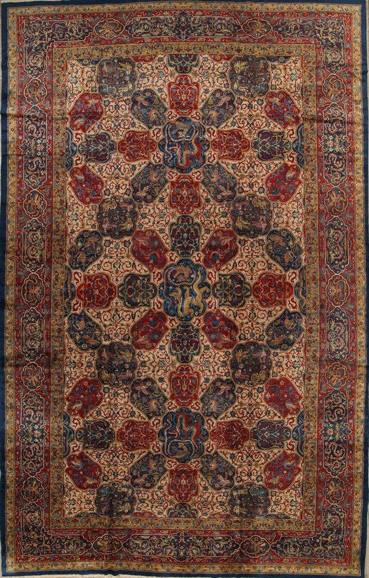 Antique Vegetable Dye 12x20 Agra Taj-Mahal Oriental Area Rug