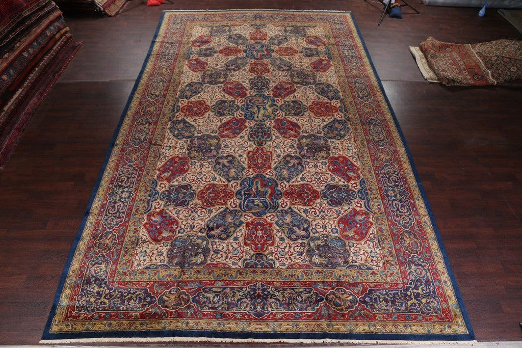 Antique Vegetable Dye 12x20 Agra Taj-Mahal Oriental Area Rug