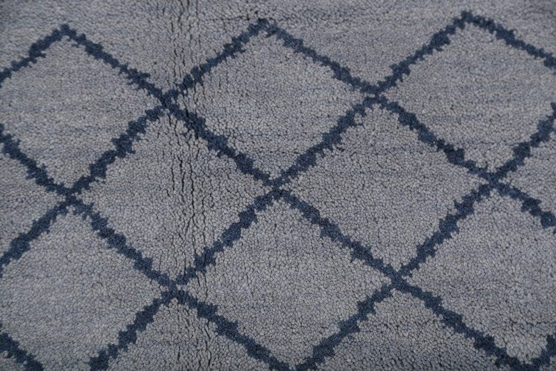 Trellis Moroccan Oriental Wool Rug 8x10