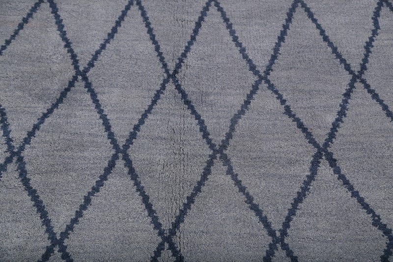 Trellis Moroccan Oriental Wool Rug 8x10
