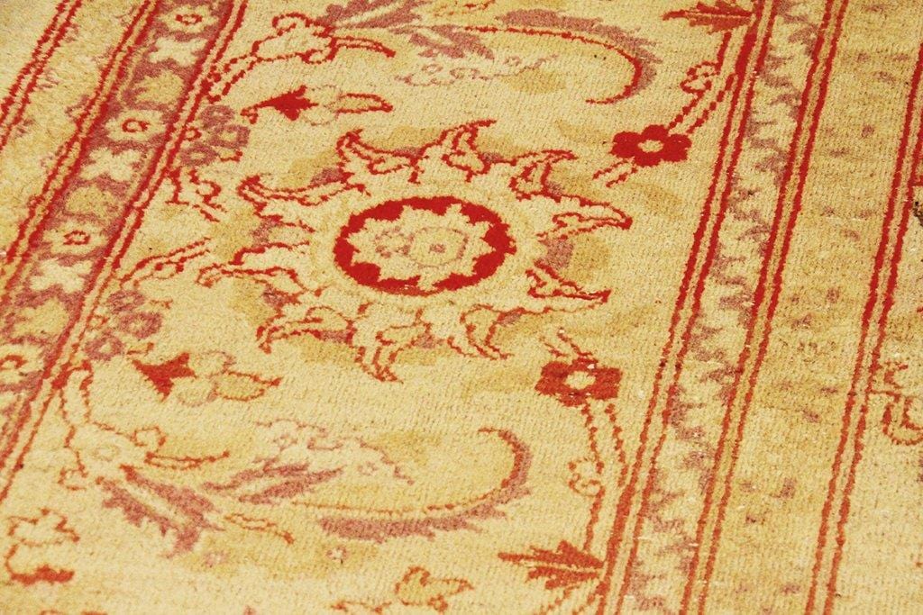 Antique Amritsar Collection Beige Lamb's Wool Area Rug-12' 0" X 19' 7"