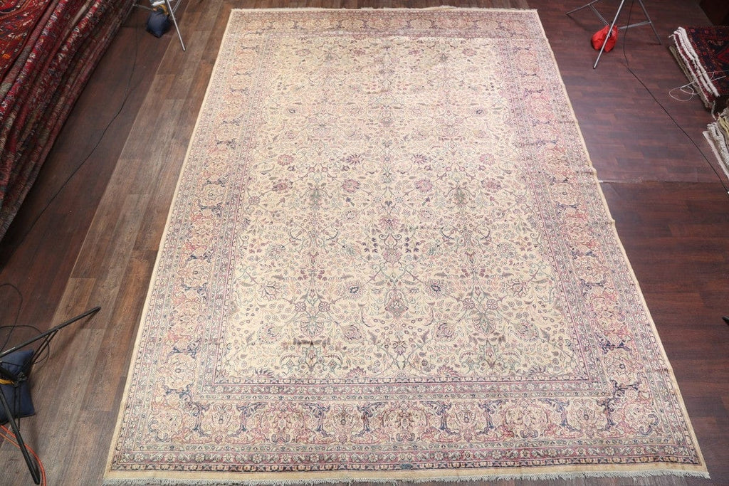 Antique 12x16 Kerman Persian Area Rug