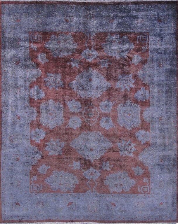 Overdye Collection Hand-Knotted Lamb's Wool Area Rug- 8' 1" X 10' 0"