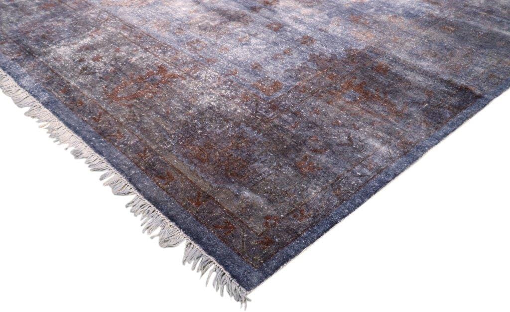 Turkish Overdye Collection Hand-Knotted Lamb's Wool Area Rug-11'11" X 12' 4"