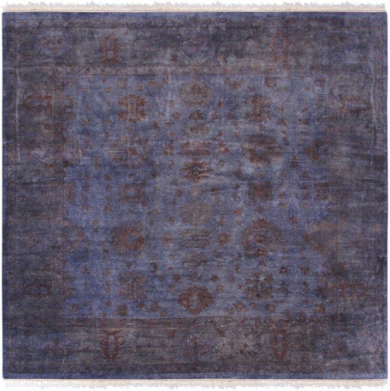 Turkish Overdye Collection Hand-Knotted Lamb's Wool Area Rug-11'11" X 12' 4"