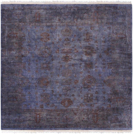 Turkish Overdye Collection Hand-Knotted Lamb's Wool Area Rug-11'11" X 12' 4"