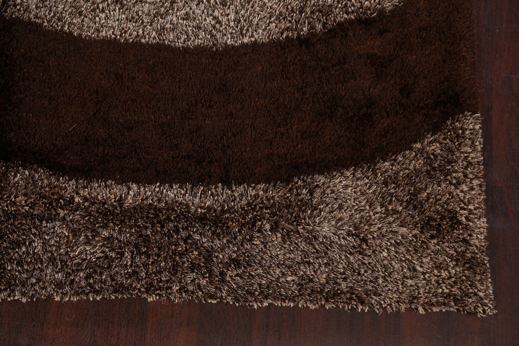 Modern Shaggy Oriental Area Rug 8x10