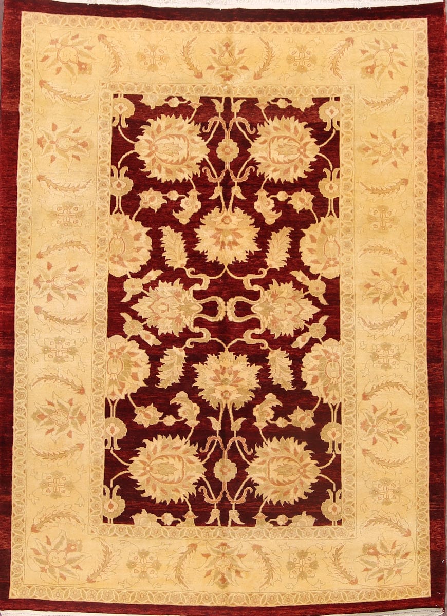 All-Over Floral Sarouk Persian Area Rug 6x9