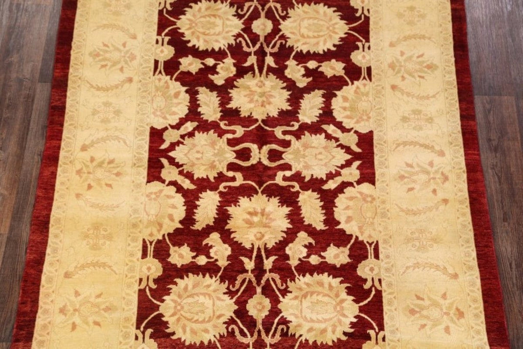 All-Over Floral Sarouk Persian Area Rug 6x9