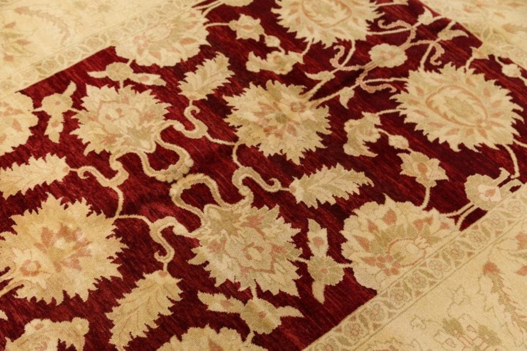 All-Over Floral Sarouk Persian Area Rug 6x9