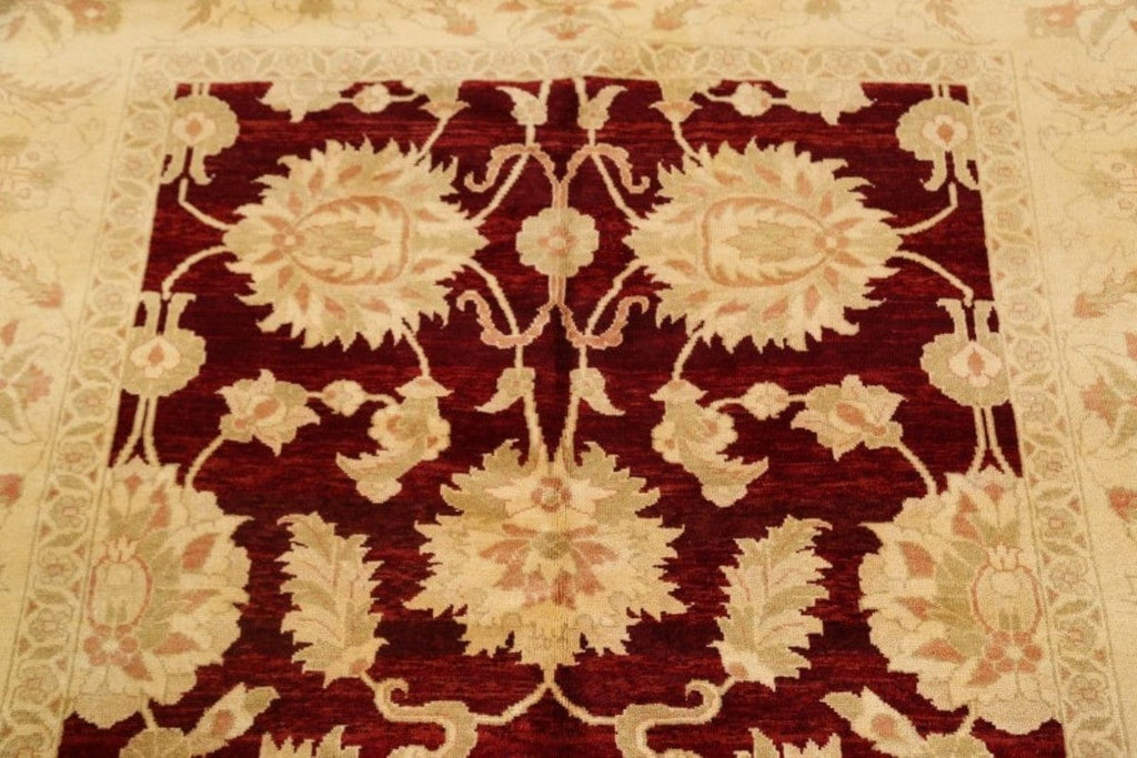 All-Over Floral Sarouk Persian Area Rug 6x9