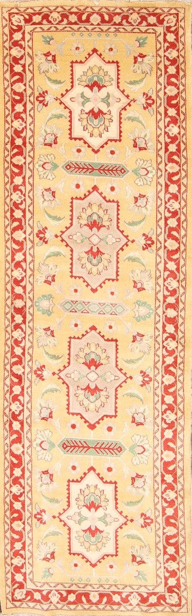 Floral Sarouk Persian Runner Rug 3x10