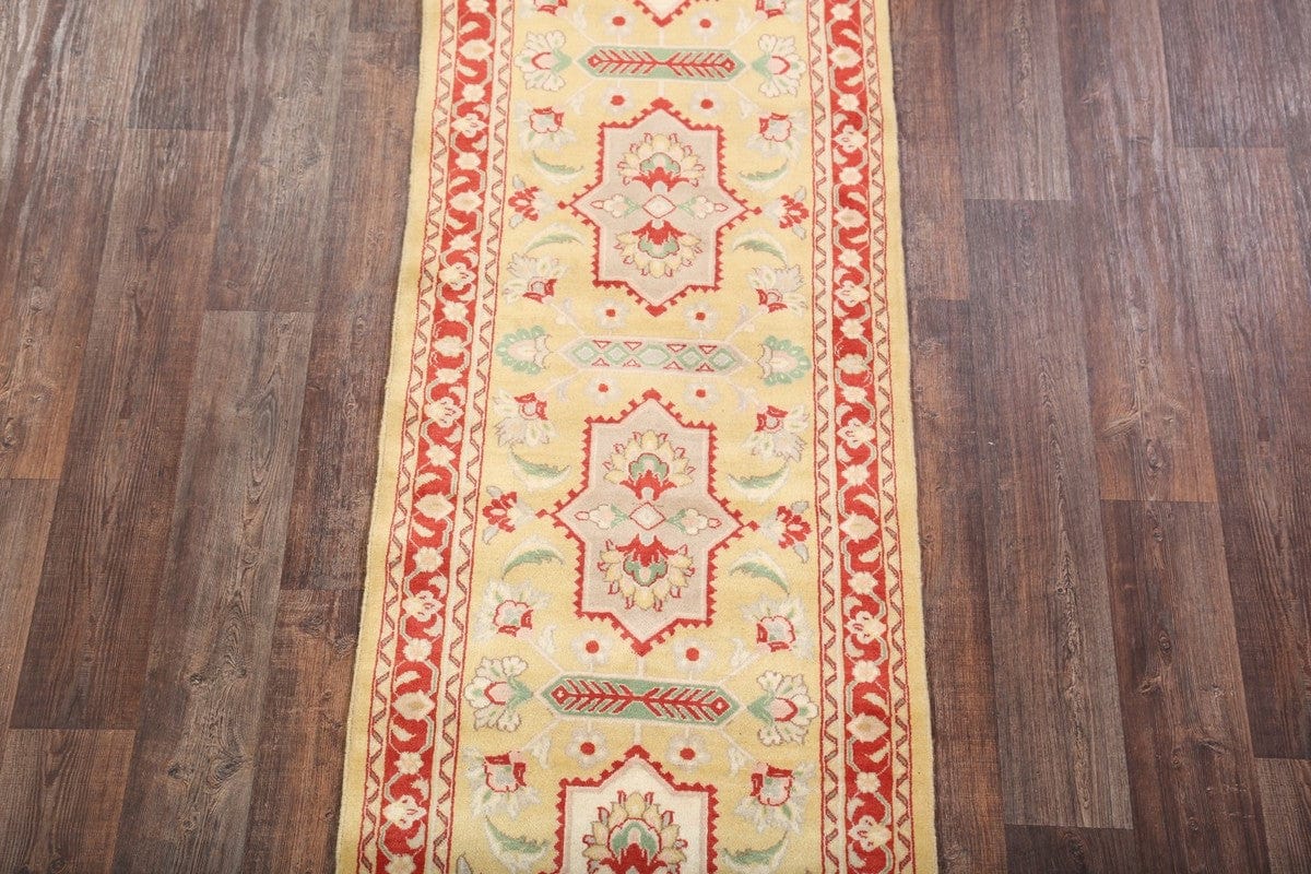 Floral Sarouk Persian Runner Rug 3x10