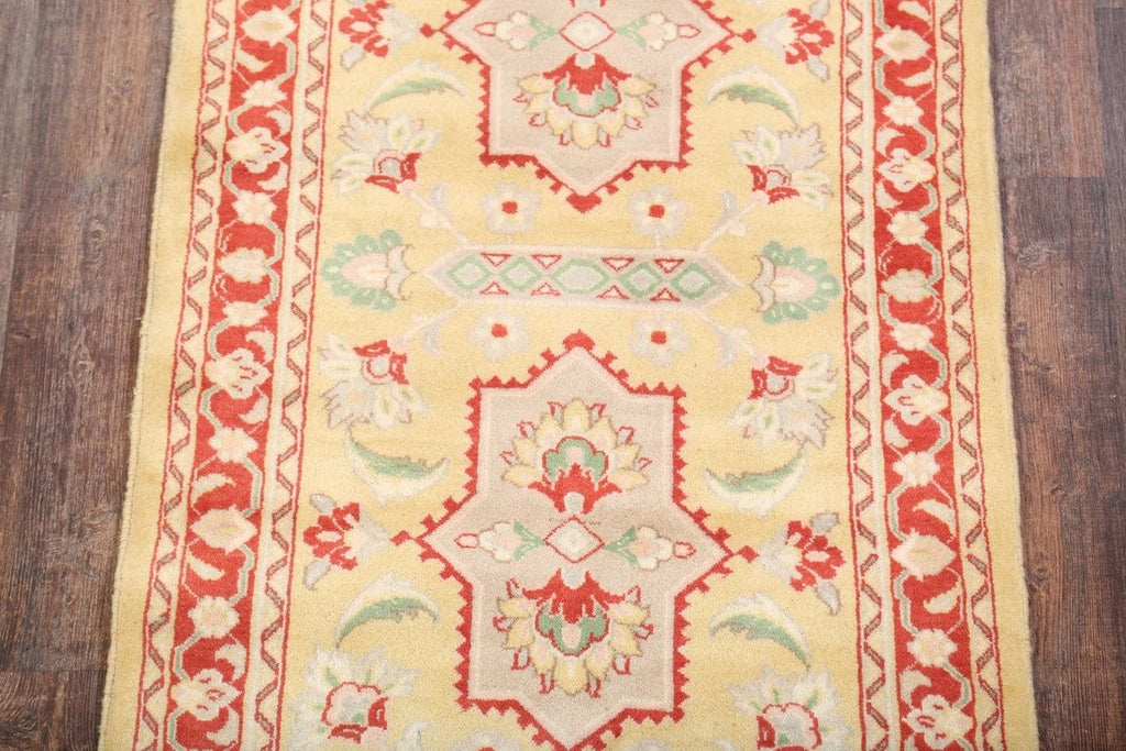 Floral Sarouk Persian Runner Rug 3x10