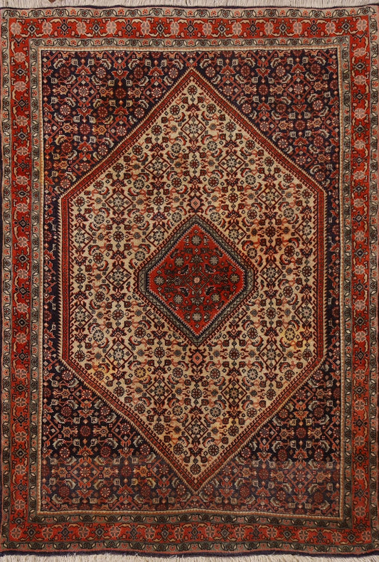 Geometric Bidjar Persian Area Rug 4x5