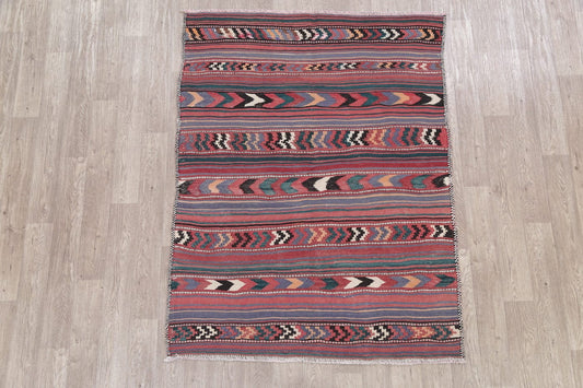 Geometric Kilim Persian Area Rug 5x6