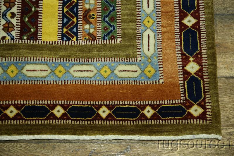 5x7 Gabbeh Moharramat Persian Area Rug