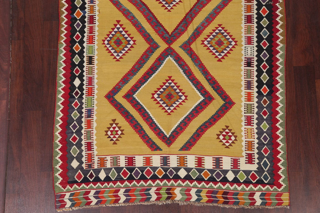 Geometric Kilim Shiraz Persian Runner Rug 5x9