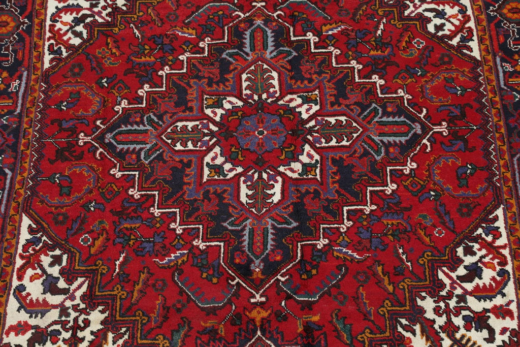 Geometric Heriz Persian Area Rug 7x10