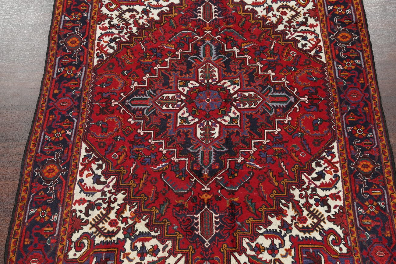 Geometric Heriz Persian Area Rug 7x10