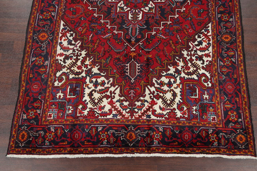 Geometric Heriz Persian Area Rug 7x10