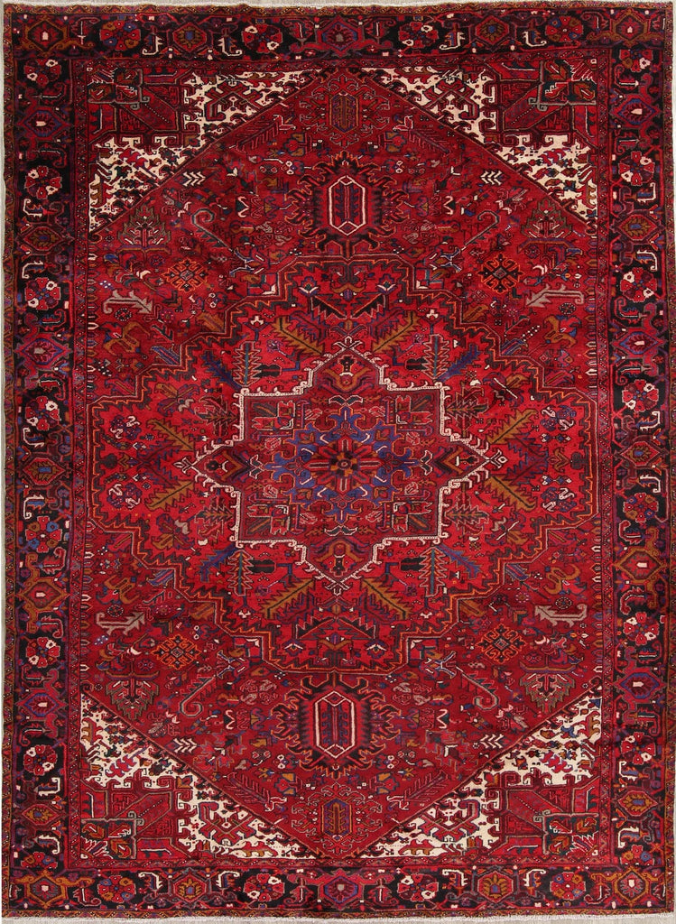 Geometric Heriz Persian Area Rug 10x13