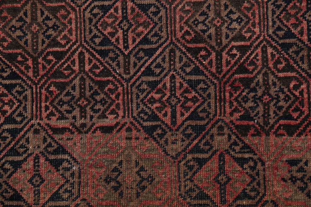 Geometric Antique Balouch Afghan Rug 4x7