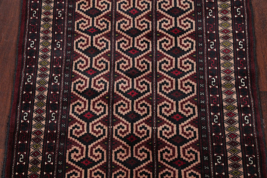 Geometric Turkoman Bokhara Persian Area Rug 3x4