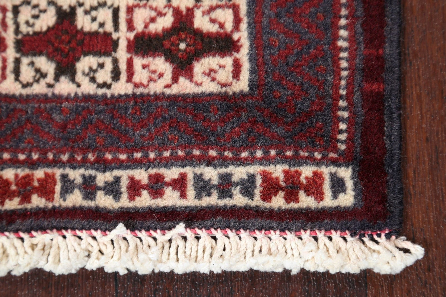 Geometric Turkoman Bokhara Persian Area Rug 3x4