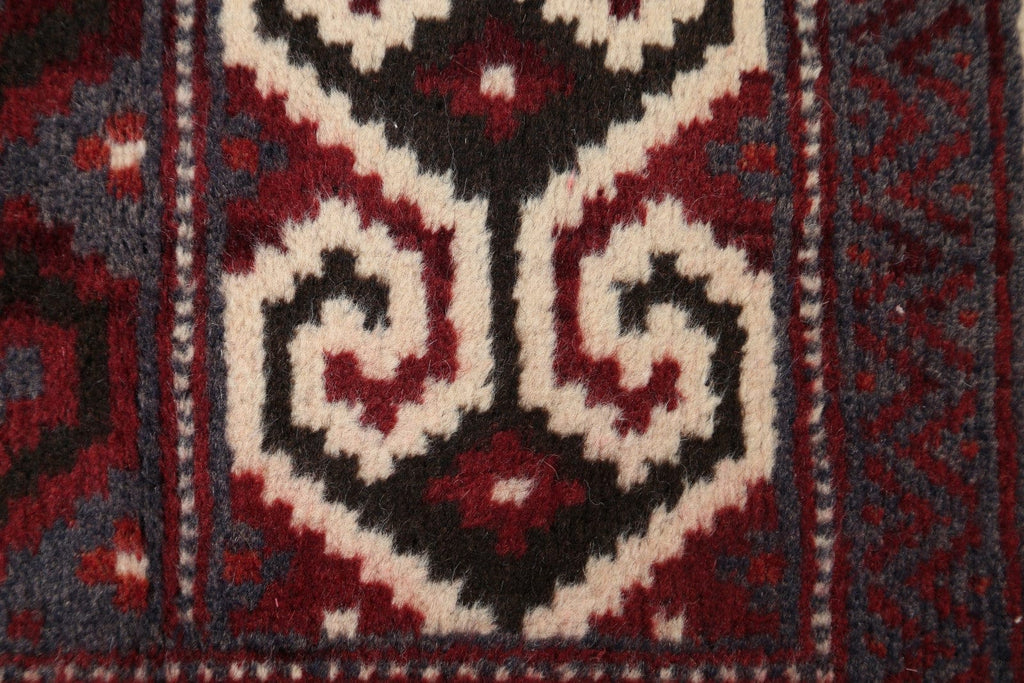 Geometric Turkoman Bokhara Persian Area Rug 3x4