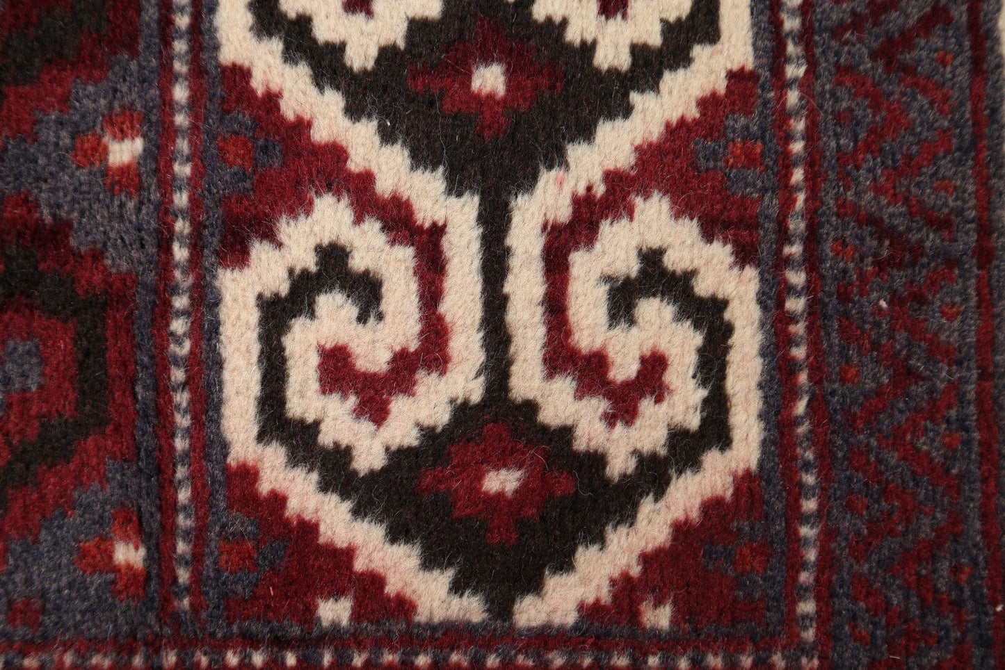 Geometric Turkoman Bokhara Persian Area Rug 3x4