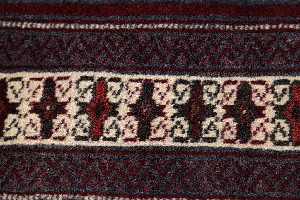 Geometric Turkoman Bokhara Persian Area Rug 3x4