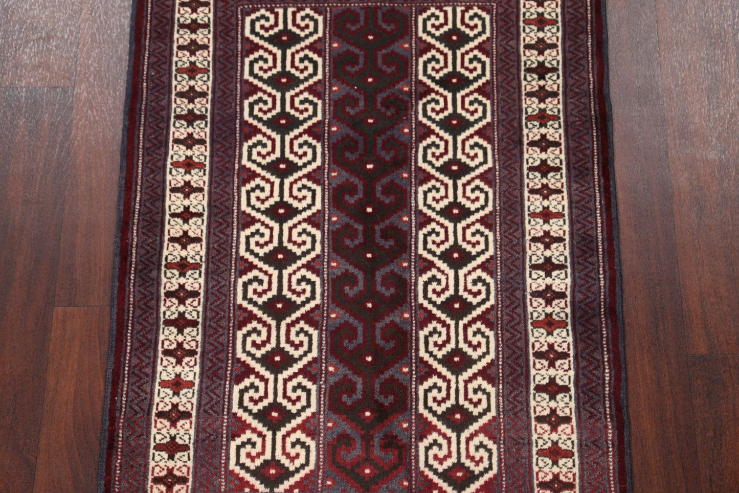 Geometric Turkoman Bokhara Persian Area Rug 3x4