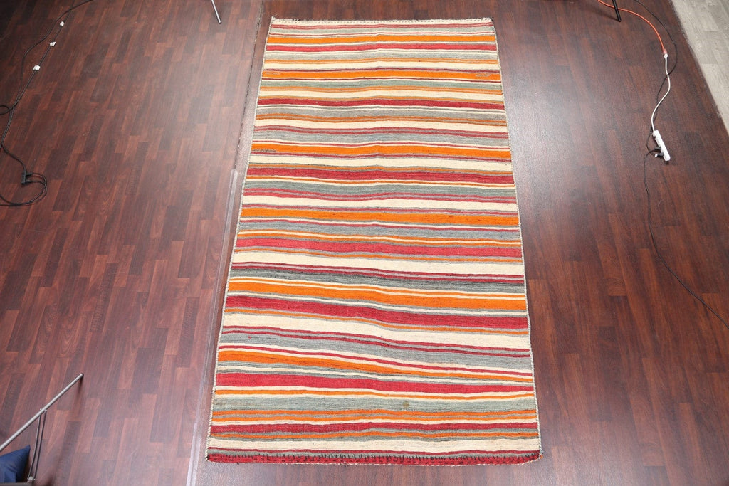 Striped Contemporary Kilim Shiraz Persian Runner Rug 6x11