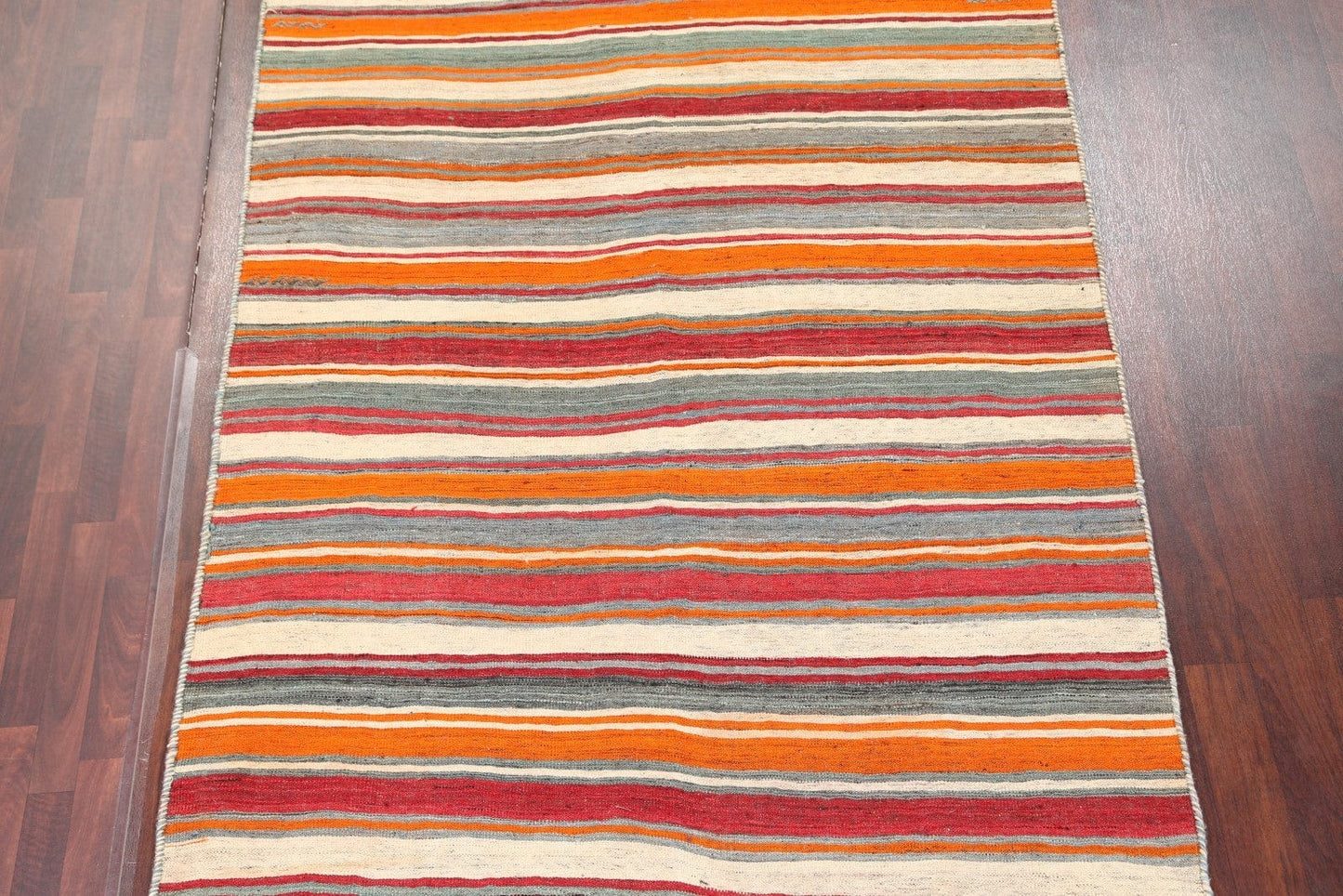 Striped Contemporary Kilim Shiraz Persian Runner Rug 6x11