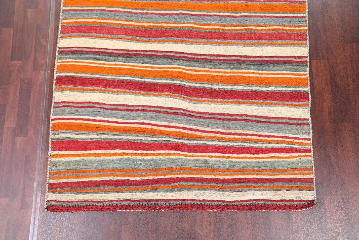 Striped Contemporary Kilim Shiraz Persian Runner Rug 6x11