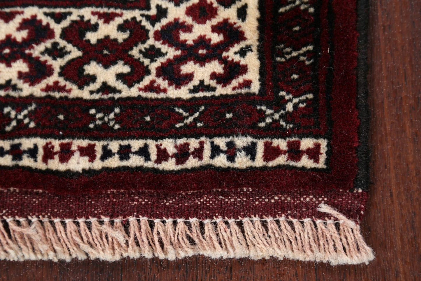 Geometric Turkoman Bokhara Persian Area Rug 3x4