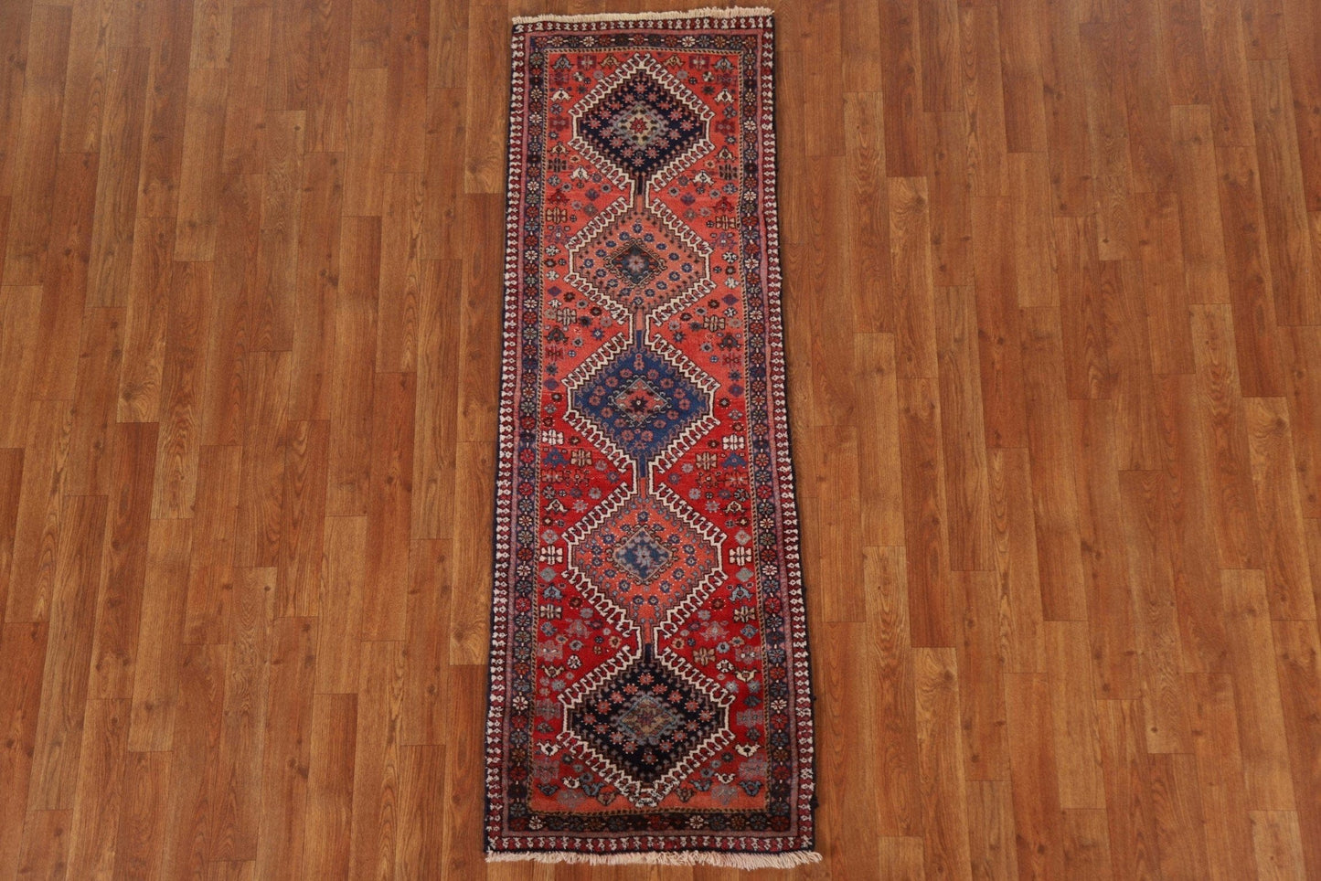 Red Wool Yalameh Persian Area Rug 3x6