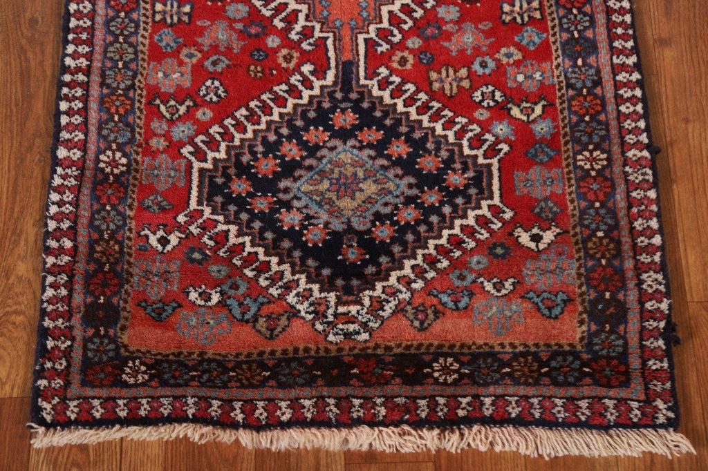 Red Wool Yalameh Persian Area Rug 3x6
