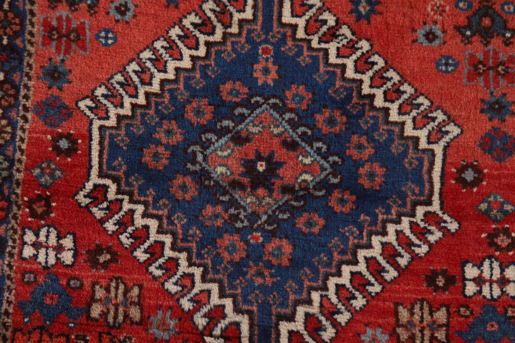 Red Wool Yalameh Persian Area Rug 3x6