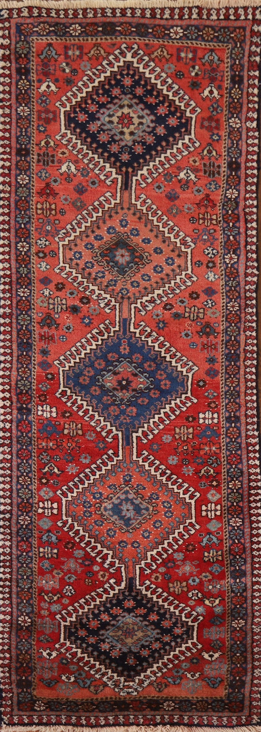 Red Wool Yalameh Persian Area Rug 3x6