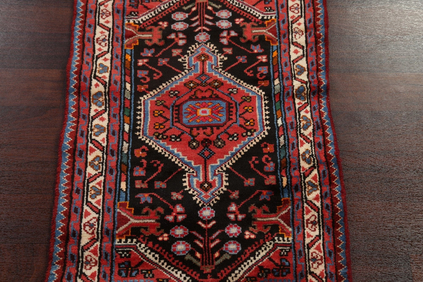 Geometric Hamedan Persian Rug 2x4