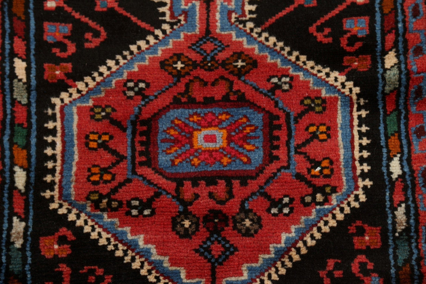 Geometric Hamedan Persian Rug 2x4