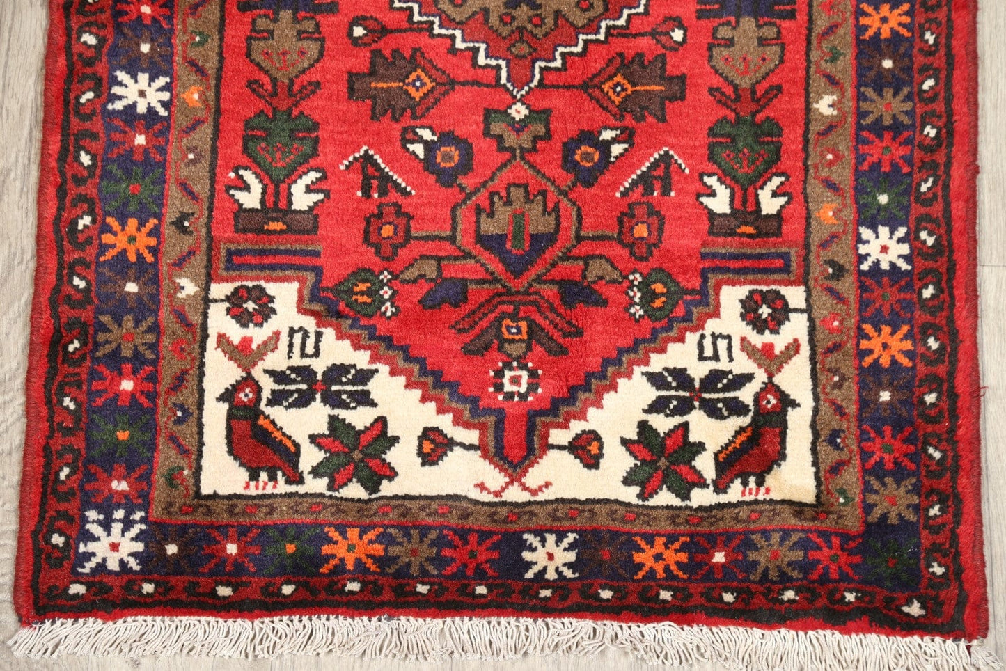 Tribal Hamedan Persian Wool Rug 3x4